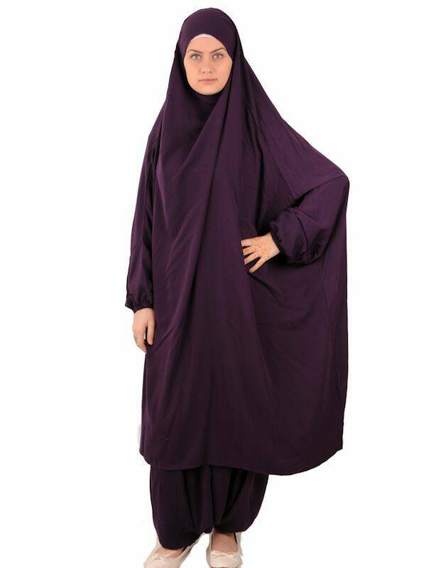  Jilbab sarouel violet 39 90 Muslim Shop Abayas from 