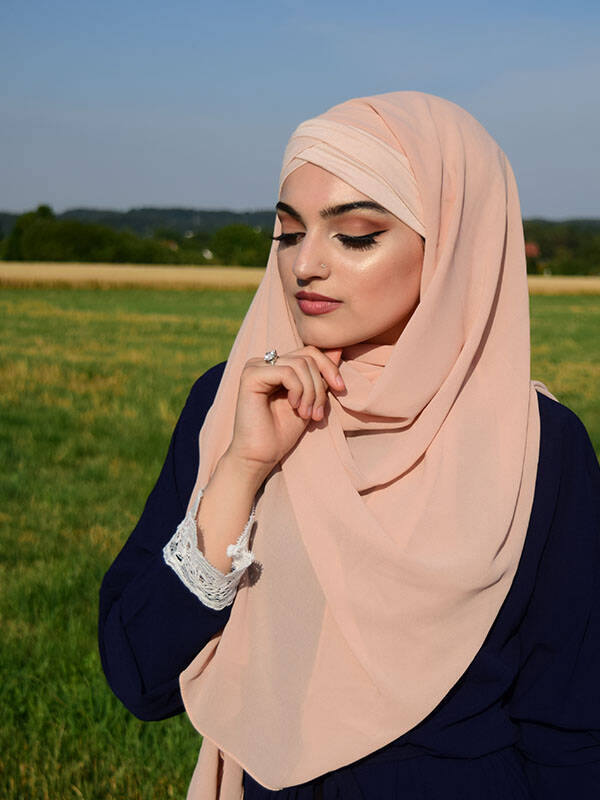 Kuwaity Hijab  Malaysian  crois e beige 11 90  Muslim S